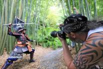 The shoot in progress. Pics and video by Sally Adams